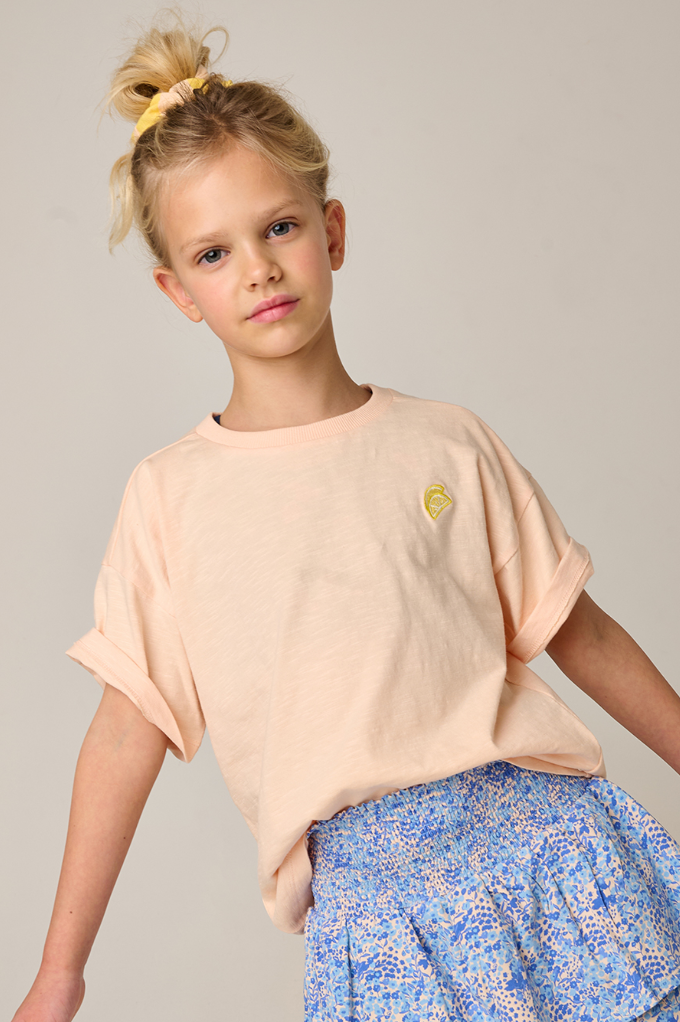 || Tumble ‘N Dry || T-shirt met citroenen peach - Lemons