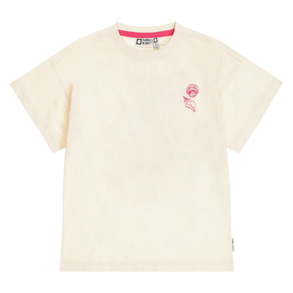 || Tumble ‘N Dry || T-shirt met schelpen offwhite - Nautalis