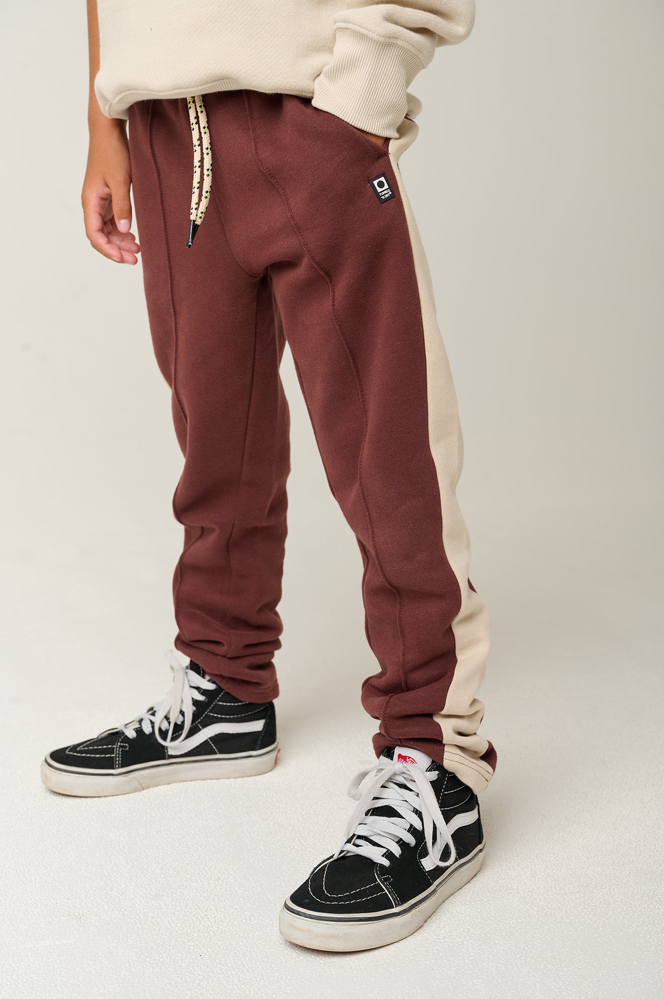 || Tumble ‘N Dry || Joggingbroek met bies - Southampton Brown