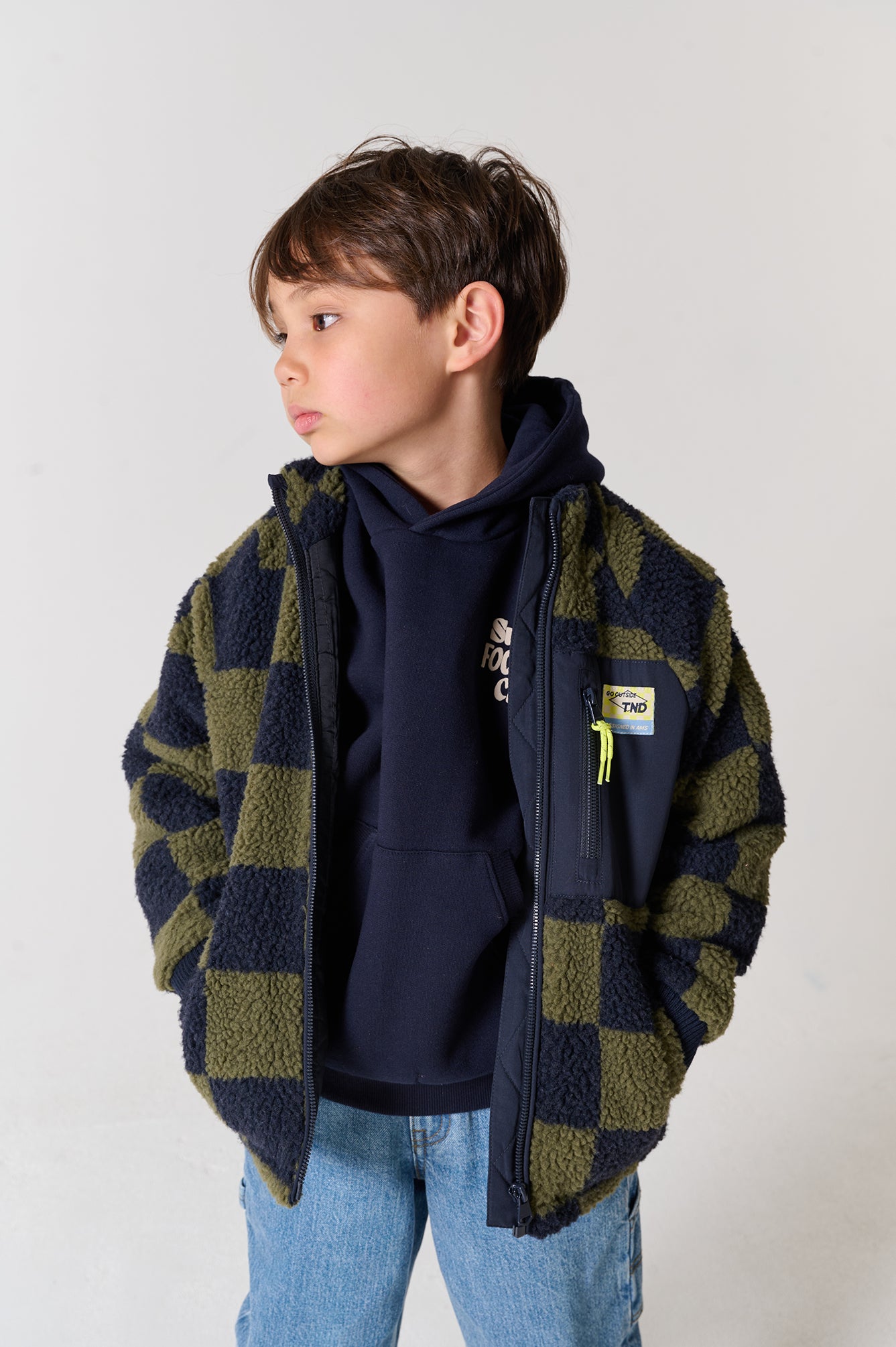 || Tumble ‘N Dry || Geruite teddy jas - Cody