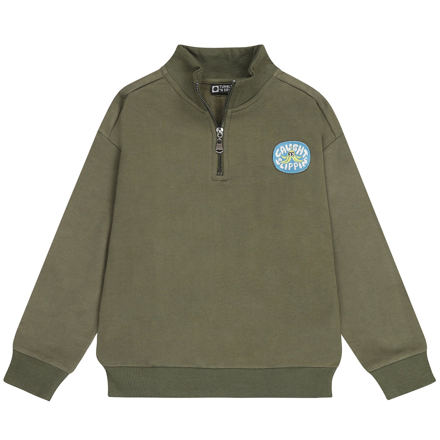 || Tumble ‘N Dry || Sweater met rits en backprint - Milton