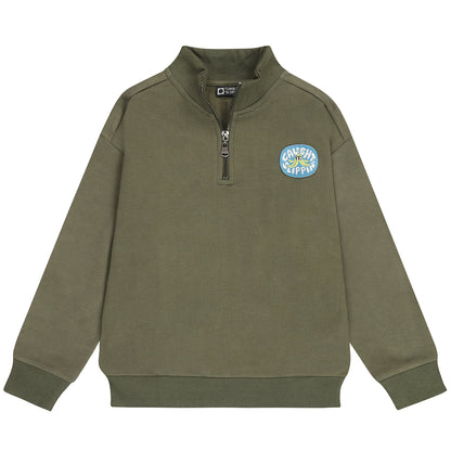 || Tumble ‘N Dry || Sweater met rits en backprint - Milton
