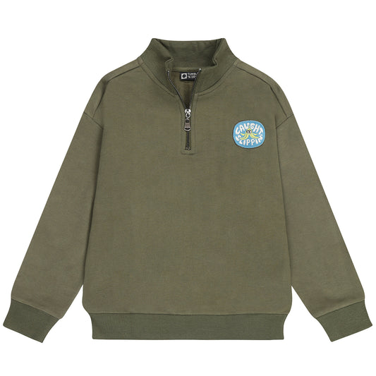 || Tumble ‘N Dry || Sweater met rits en backprint - Milton
