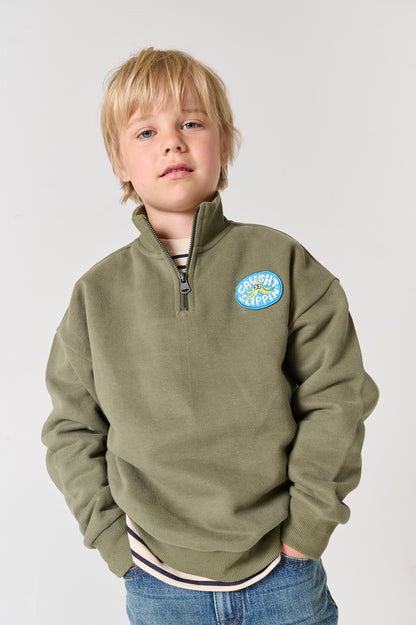 || Tumble ‘N Dry || Sweater met rits en backprint - Milton