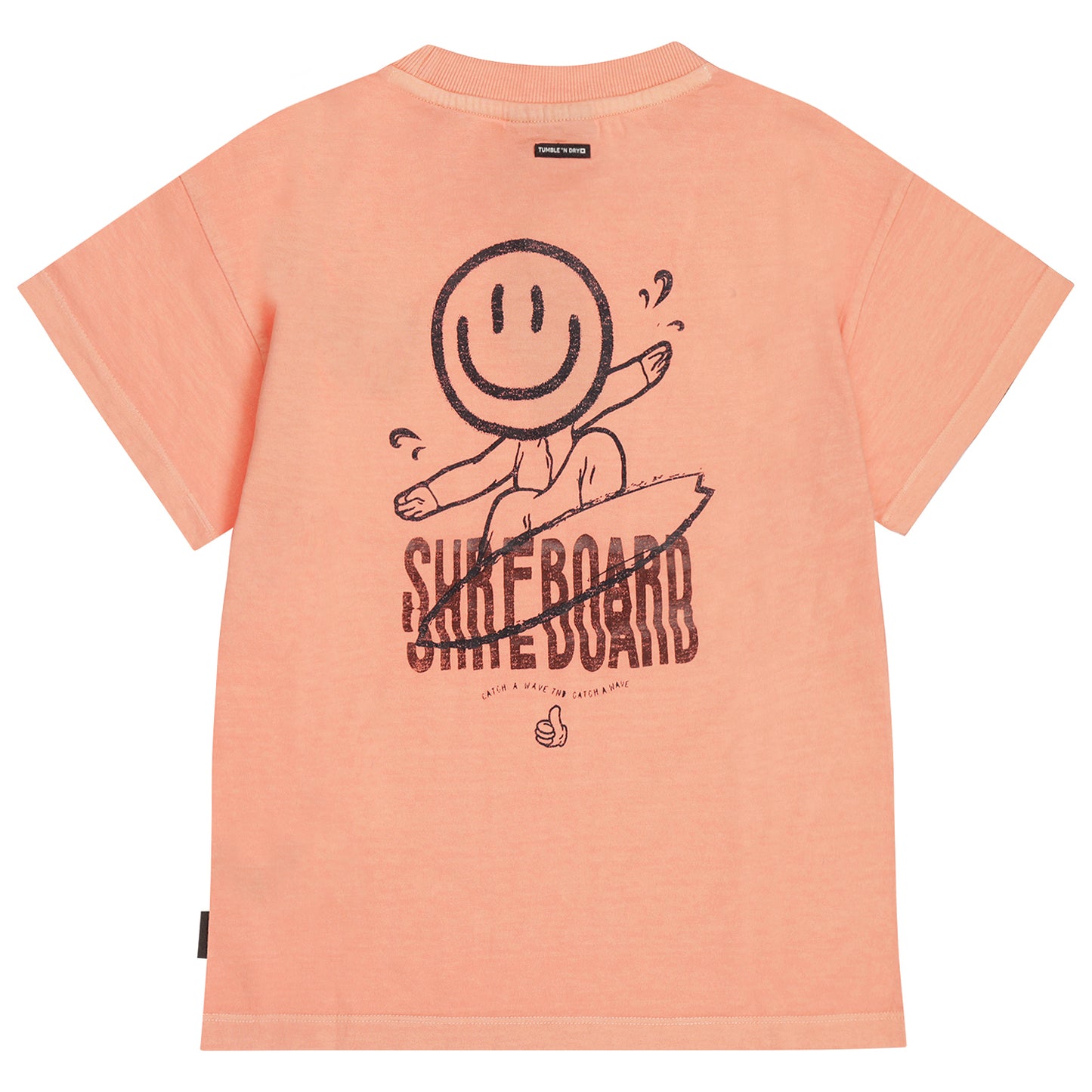 || Tumble ‘N Dry || T-shirt met smiley backprint - Coral Bay