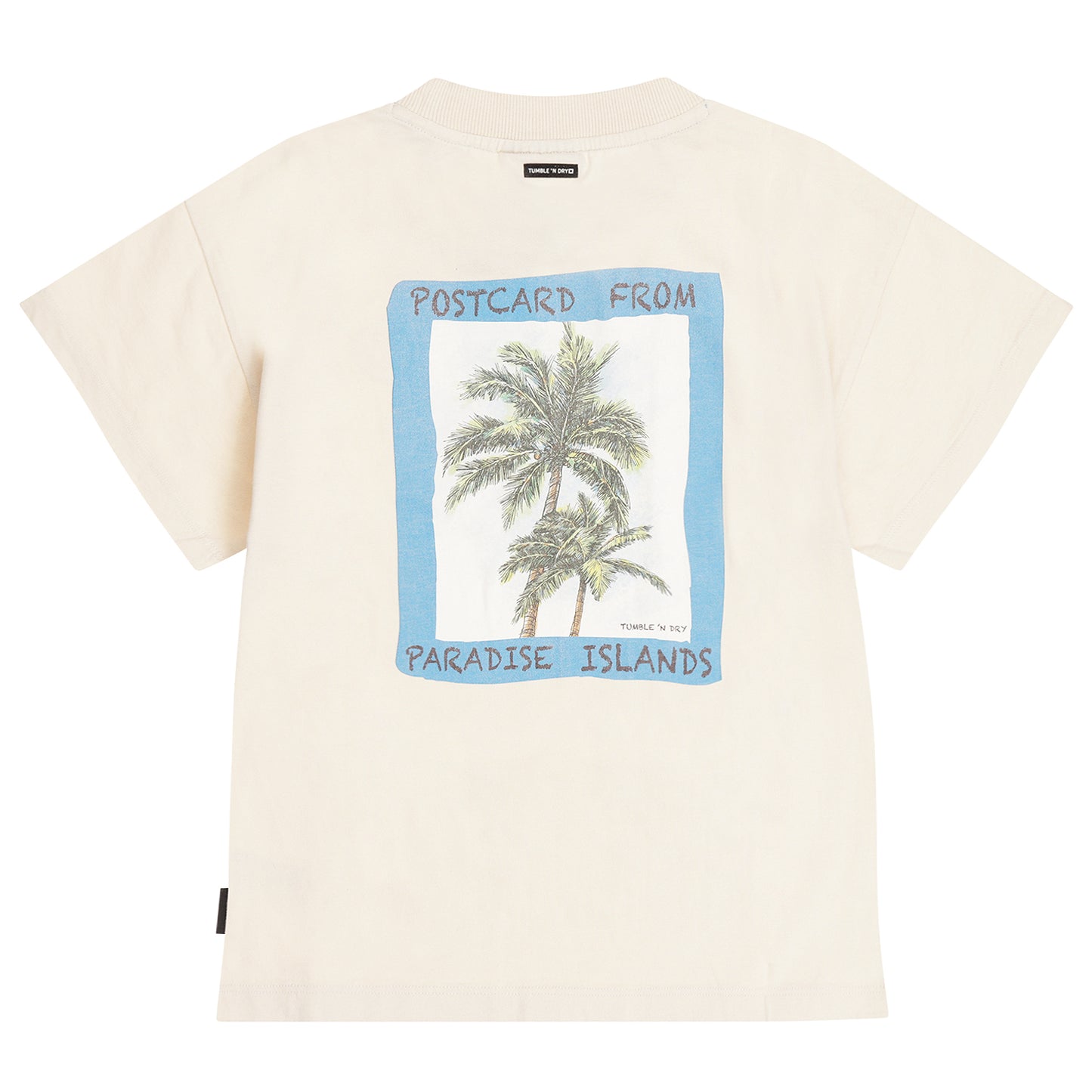 || Tumble ‘N Dry || T-shirt met backprint - Paradise Island