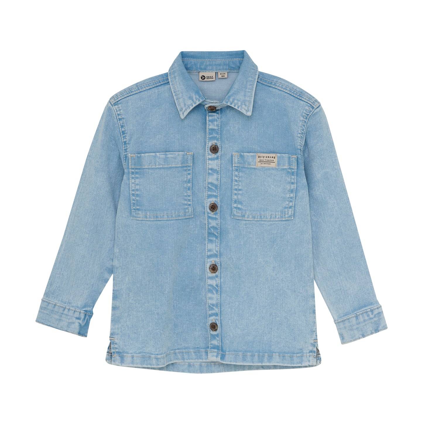 || Daily7 || Denim shirt met backprint