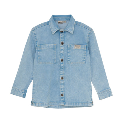 || Daily7 || Denim shirt met backprint