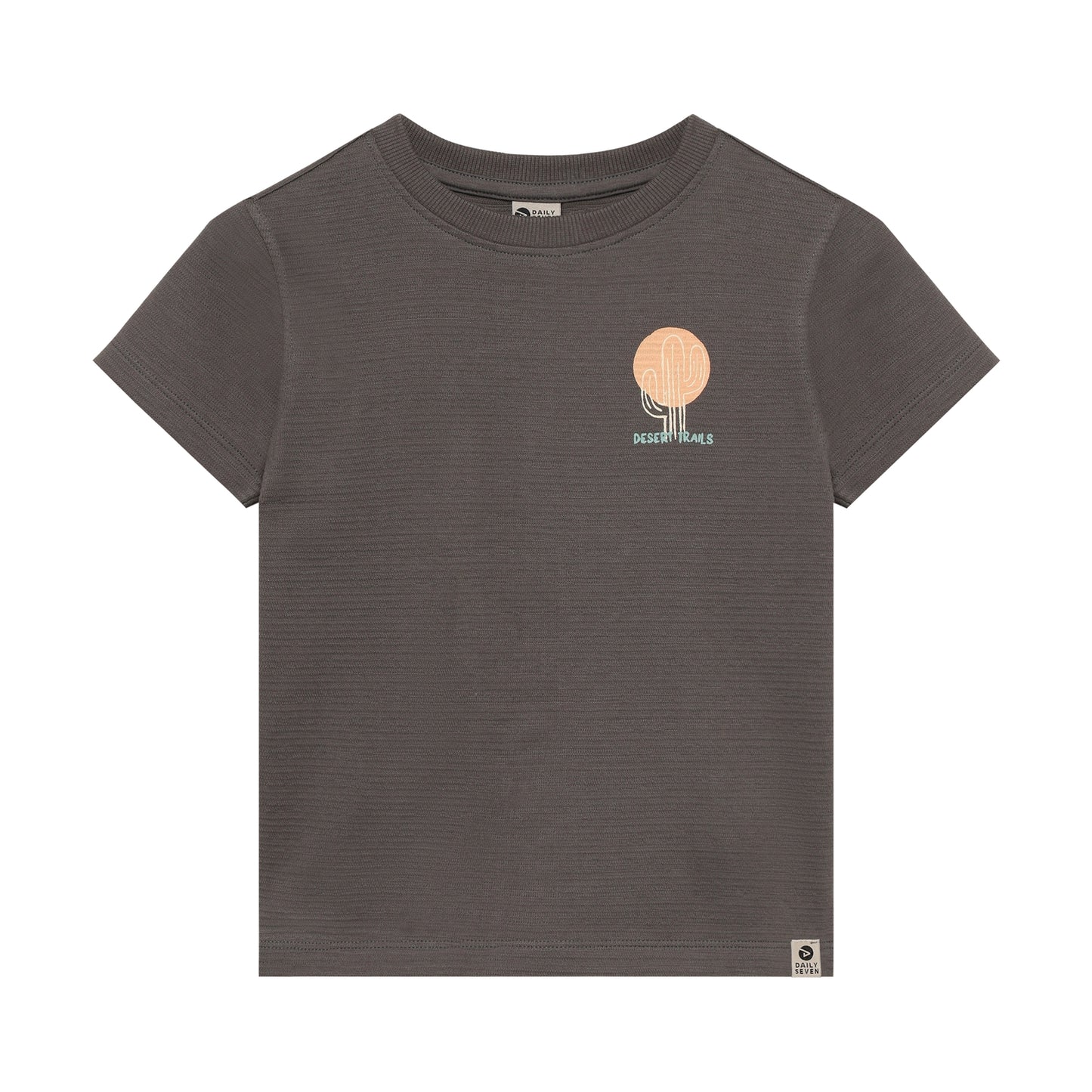 || Daily7 || T-shirt met structuur en backprint