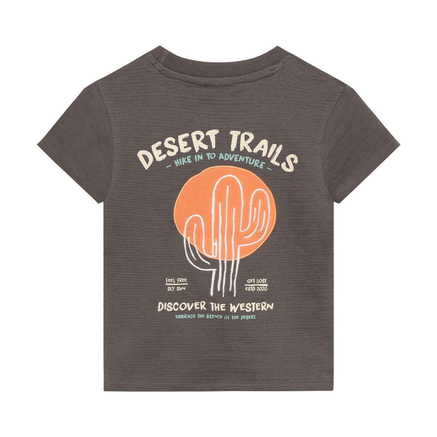 || Daily7 || T-shirt met structuur en backprint
