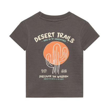 || Daily7 || T-shirt met structuur en backprint