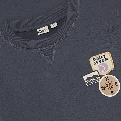 || Daily7 || Oversized sweater met badges