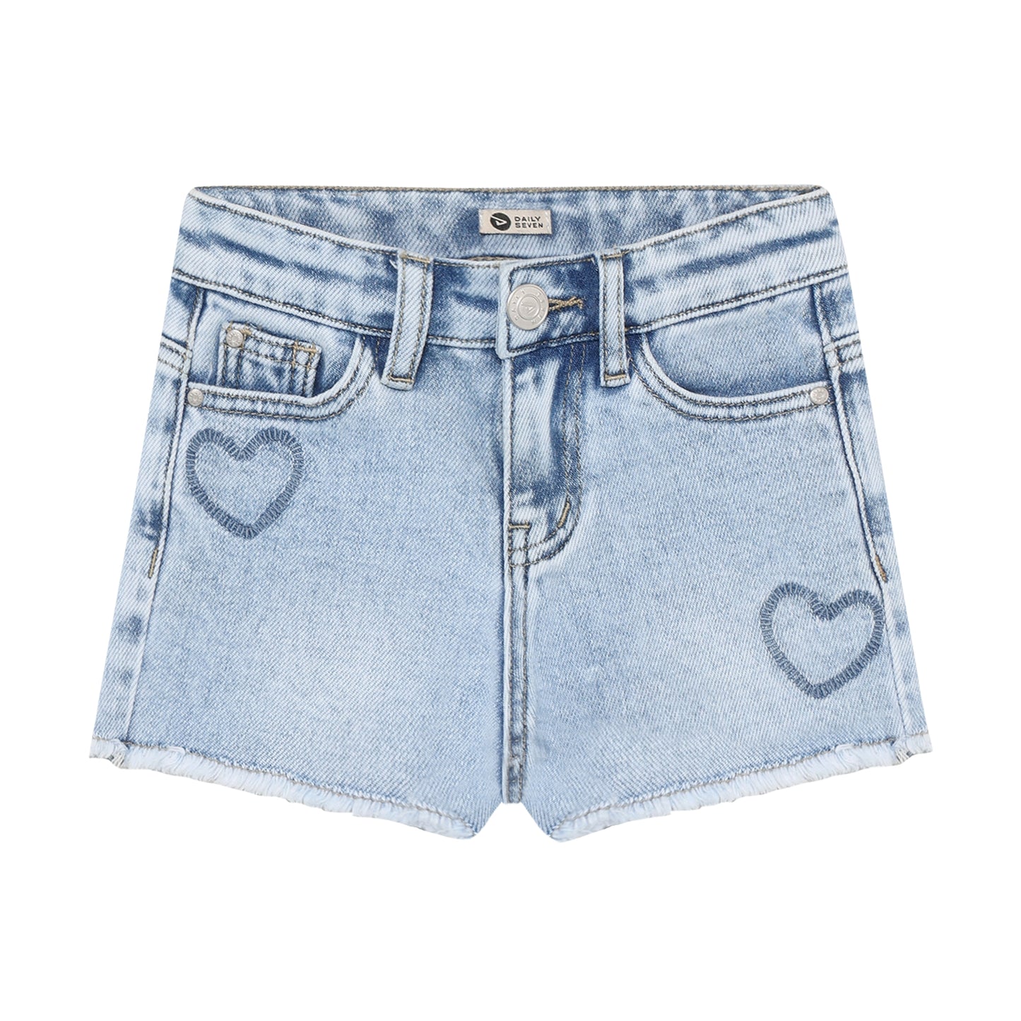 || Daily7 || Denim shorts met hartjes