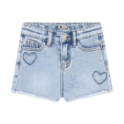 || Daily7 || Denim shorts met hartjes