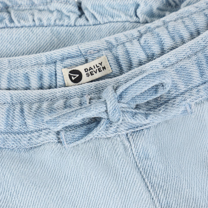 || Daily7 || Denim shorts met ruffels