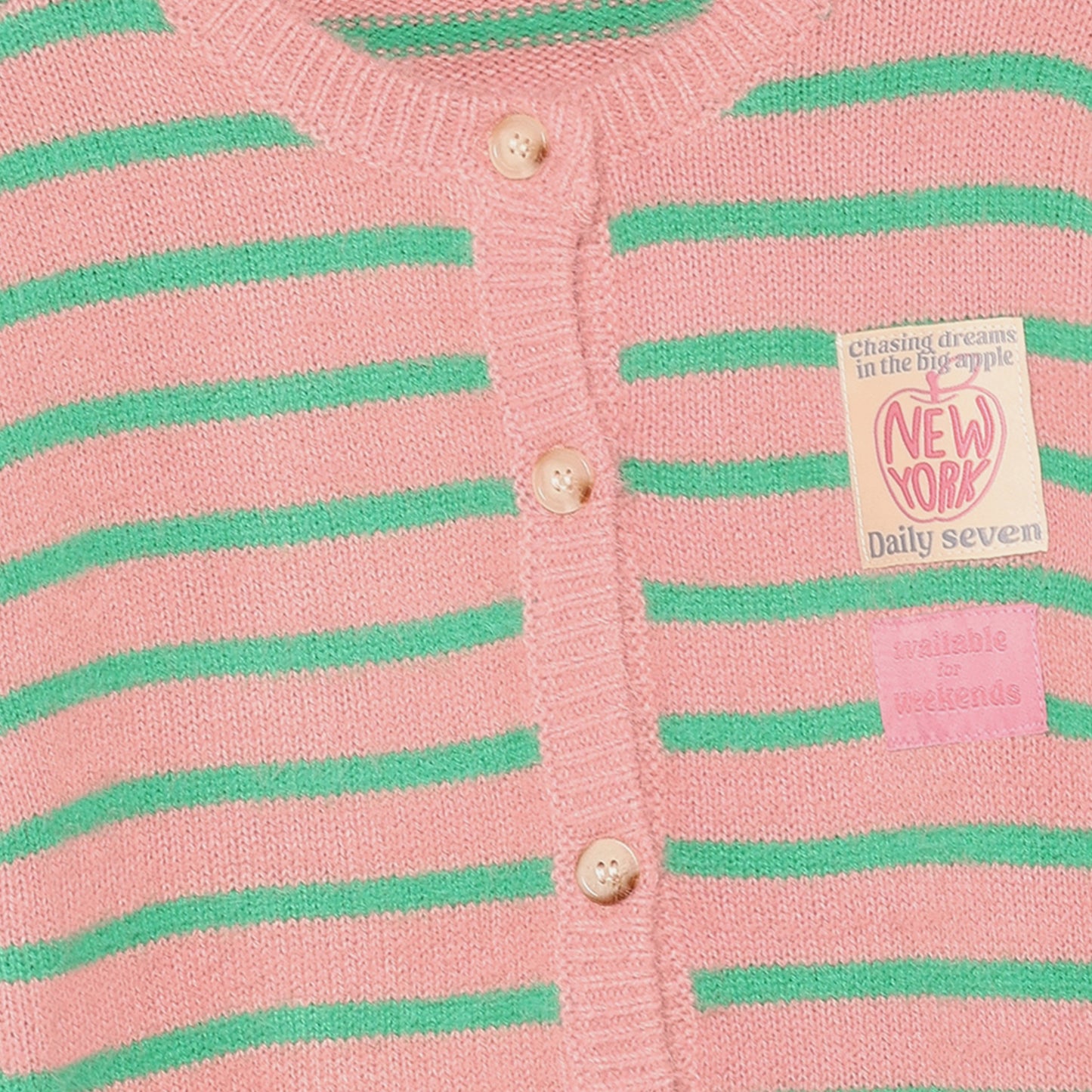 || Daily7 || Fluffy vest met strepen