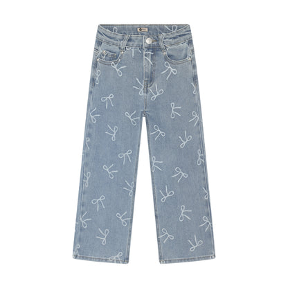 || Daily7 || Jeans met strikjes - Wide Fit