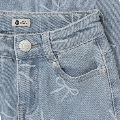 || Daily7 || Jeans met strikjes - Wide Fit