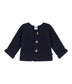 || Petit Bateau || Basis gebreid vest met knopen - Navy