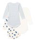 || Petit Bateau || Set romper lange mouwen - Blauwe hartjes