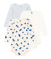 || Petit Bateau || Set romper lange mouwen - Blauwe hartjes