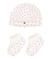 || Petit Bateau || Set met muts en sokjes - Hart