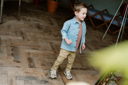 || Daily7 || Denim shirt met backprint