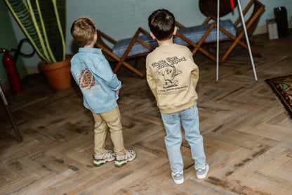 || Daily7 || Denim shirt met backprint