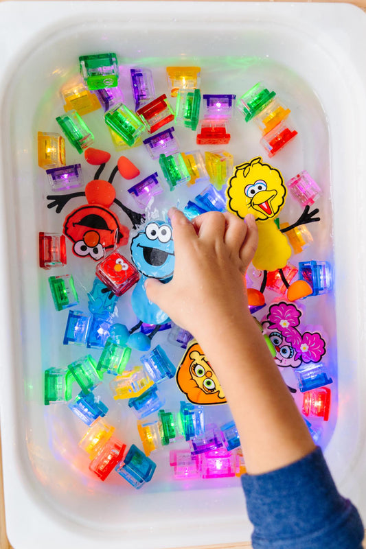 || Glo Pals || Lichtgevende blokjes - Sesamstraat Elmo