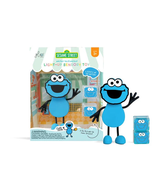 || Glo Pals || Lichtgevende blokjes - Sesamstraat Koekiemonster