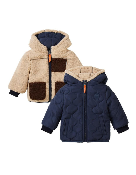 || Noppies || Reversible winterjas teddy - Navy