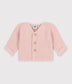 || Petit Bateau || Basis gebreid vest met knopen - Roze