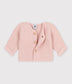 || Petit Bateau || Basis gebreid vest met knopen - Roze