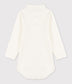 || Petit Bateau || Basis polo romper met lange mouwen - Wit