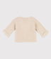 || Petit Bateau || Basis gebreid vest met knopen - Beige