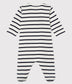 || Petit Bateau || Basis boxpak met voetjes - Gestreept