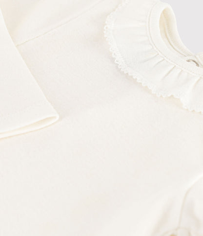 || Petit Bateau || Basis romper met kraagje - Wit