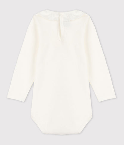 || Petit Bateau || Basis romper met kraagje - Wit
