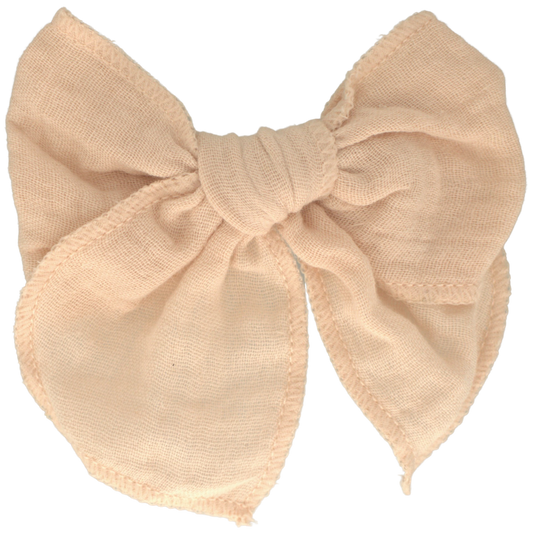 || Your Little Miss || Haarspeld met strik - Soft Pink