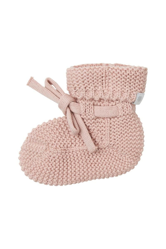 || Noppies || Basis gebreide newborn slofjes - Rose Smoke