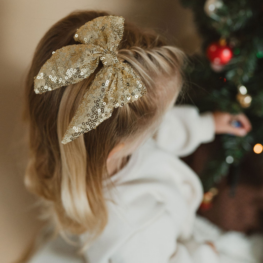 || Your Little Miss || Haarspeldje met strik - Glitz & Glam