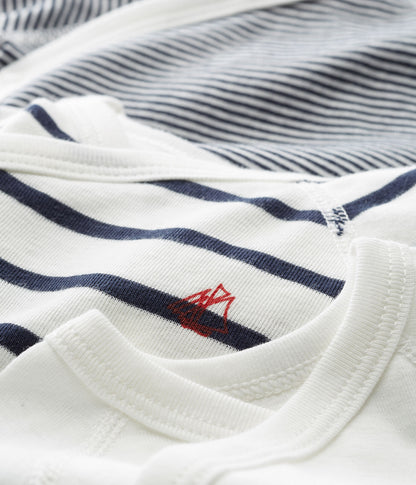 || Petit Bateau || Basis set overslagromper lange mouwen - Strepen