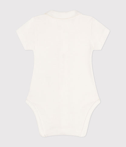 || Petit Bateau || Basis babyromper voorsluiting met korte mouwen & Peter Pan-kraag