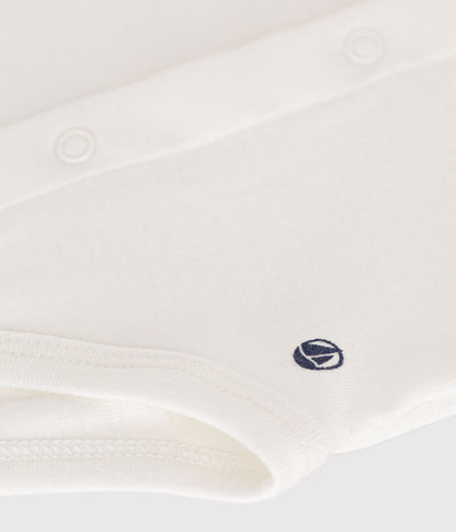 || Petit Bateau || Basis babyromper voorsluiting met korte mouwen & Peter Pan-kraag