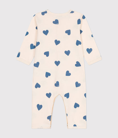 || Petit Bateau || Boxpak zonder voetjes - Blauwe hartjes