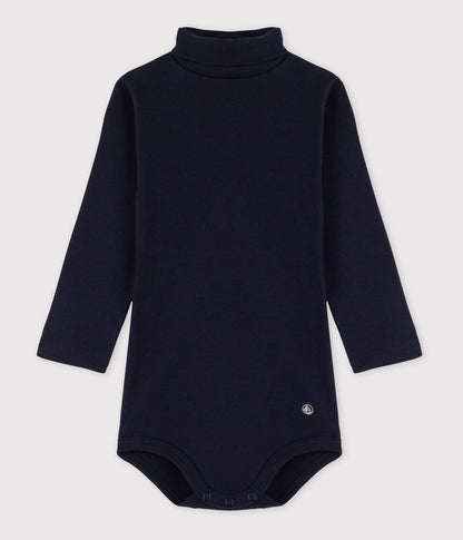 || Petit Bateau || Basis romper met kol - Blauw