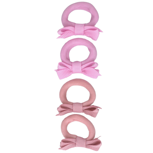 || Your Little Miss || Baby haarelastiek met strik - Blush Blossom