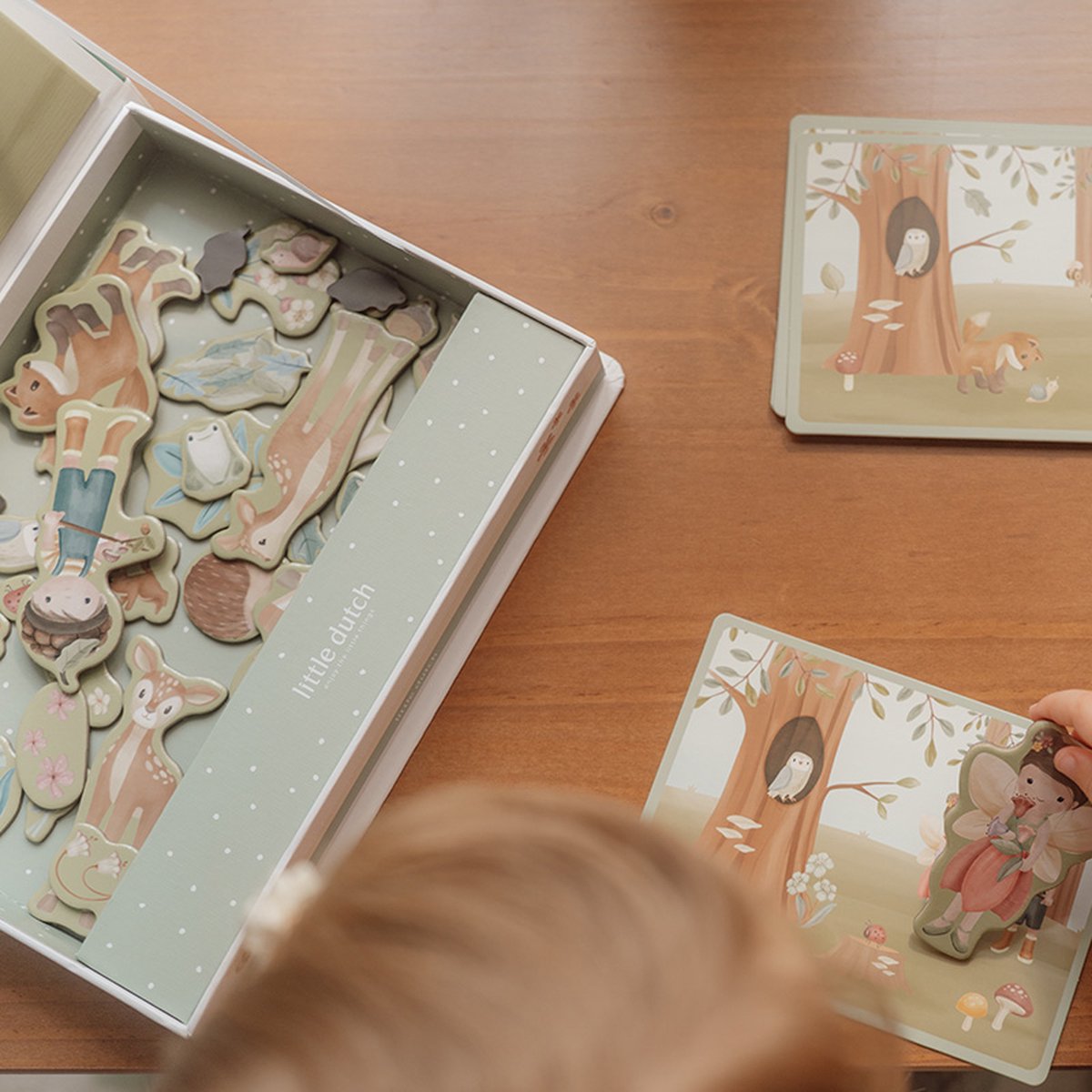 || Little Dutch || Magnetisch speelbord - Forest Friends