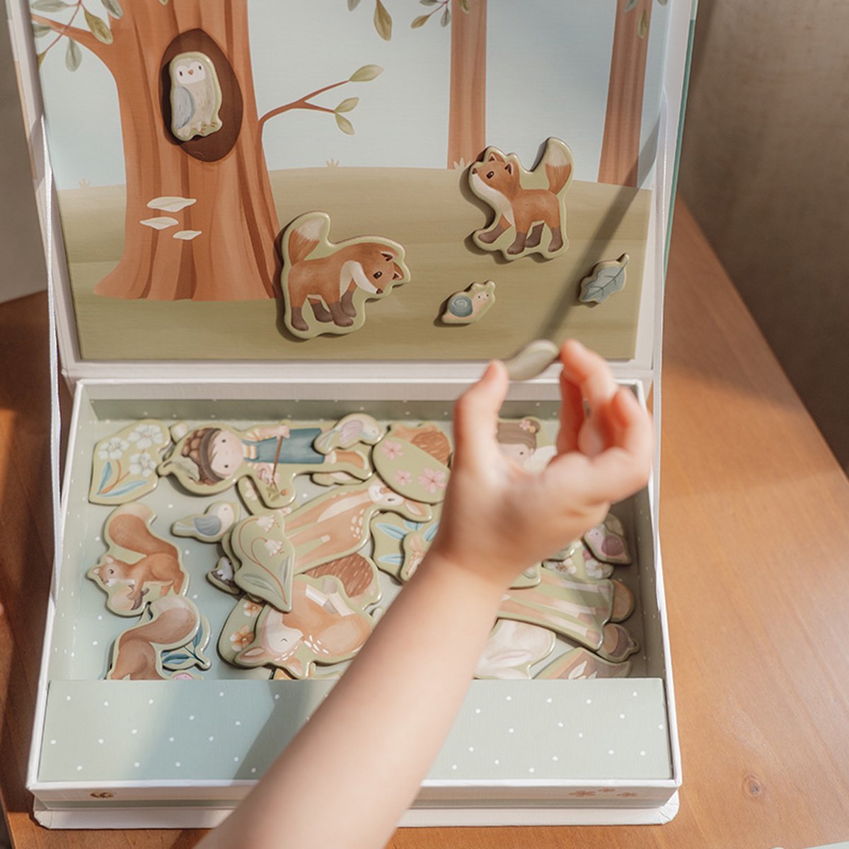 || Little Dutch || Magnetisch speelbord - Forest Friends