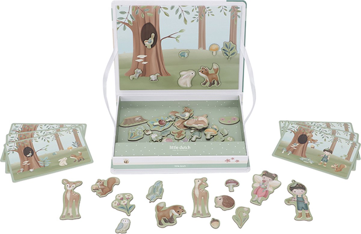 || Little Dutch || Magnetisch speelbord - Forest Friends